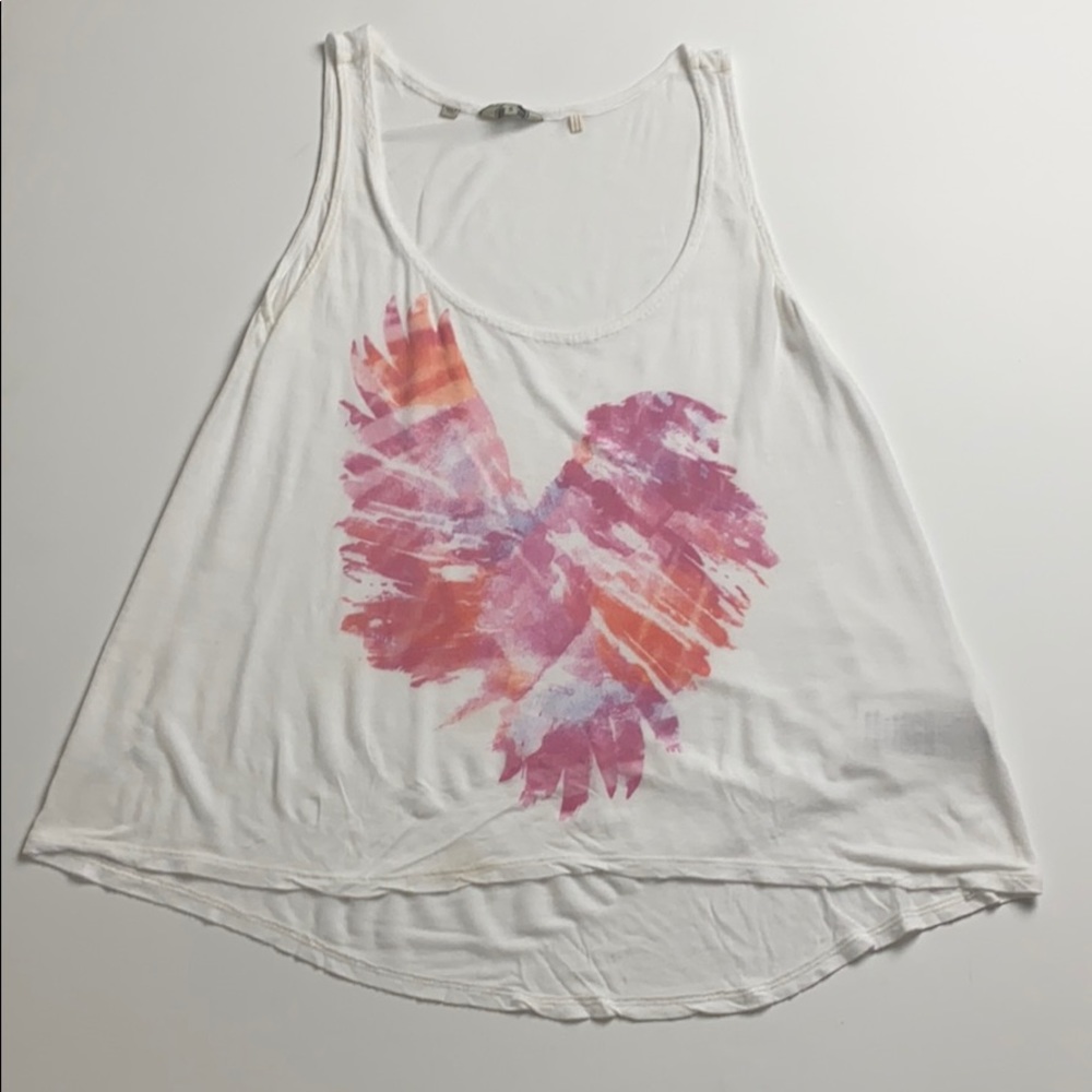 Guess tie dye eagle tank
